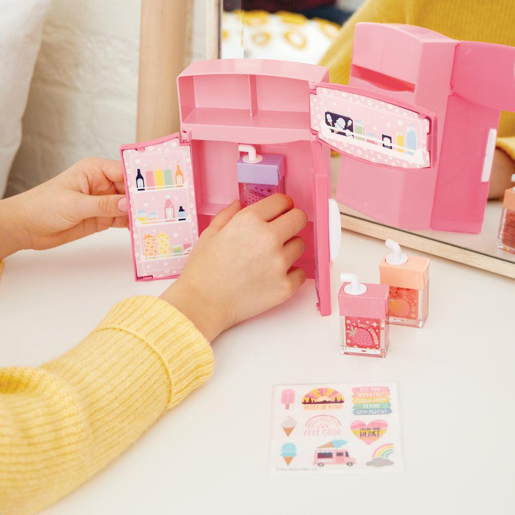 Make it Real 3C4G Mini Fridge Lip Gloss Set with Stickers - TOYBOX Toy Shop