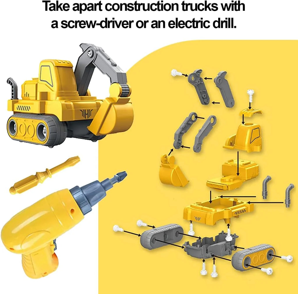 5-in-1 Construction Cars Transform Vehicle Robot - TOYBOX Toy Shop