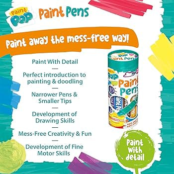 Paint Pop Paint Pens - 12 Pack - TOYBOX Toy Shop