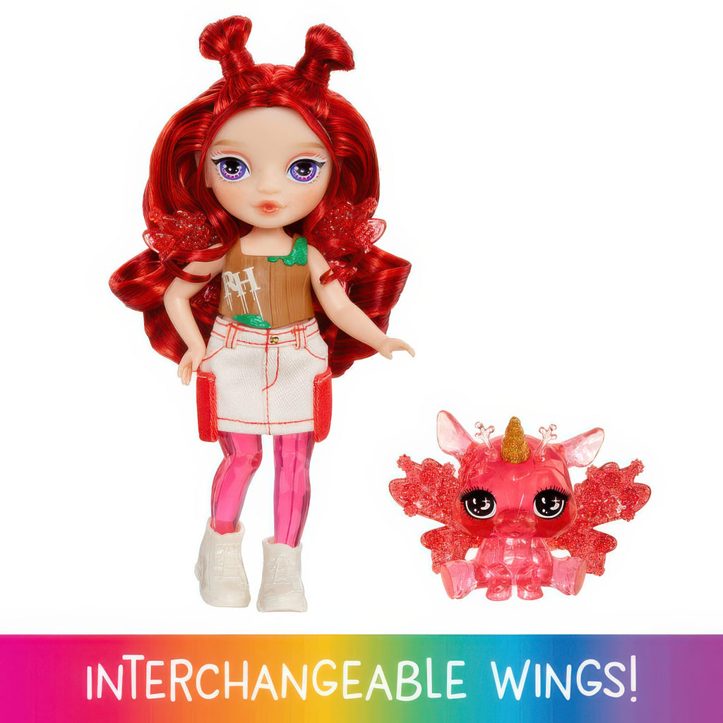 Rainbow High Littles Rainbow Fantasy Fairies with Pet - Apple Red