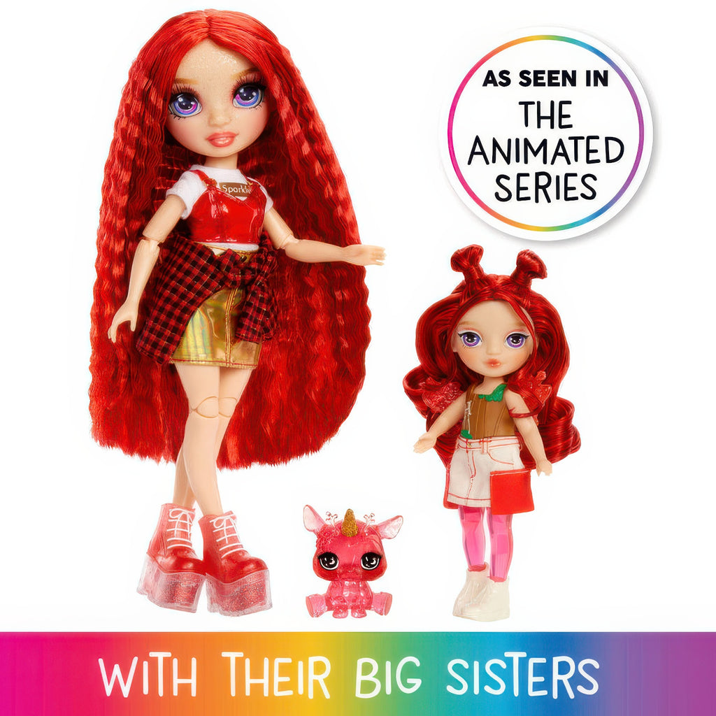 Rainbow High Littles Rainbow Fantasy Fairies with Pet - Apple Red