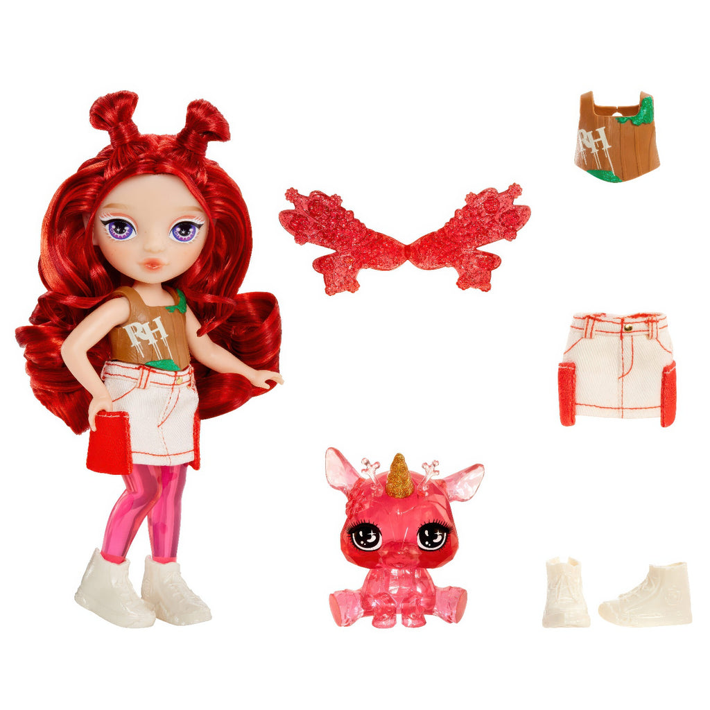 Rainbow High Littles Rainbow Fantasy Fairies with Pet - Apple Red