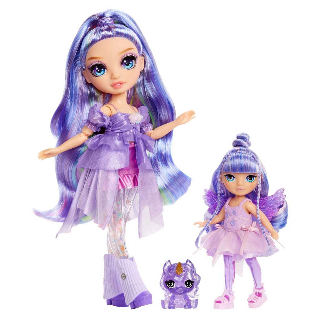 Rainbow High Littles Rainbow Fantasy Fairies with Pet - Amethyst Purple