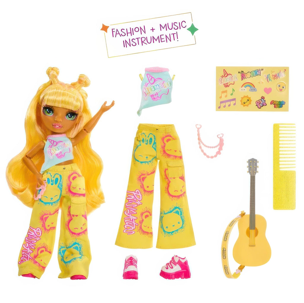 Rainbow High Jr High Rock Band - Sunny Yellow 23cm Fashion Doll