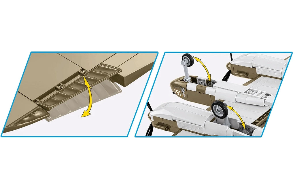 COBI Lockheed P-38h Lightning Aircraft