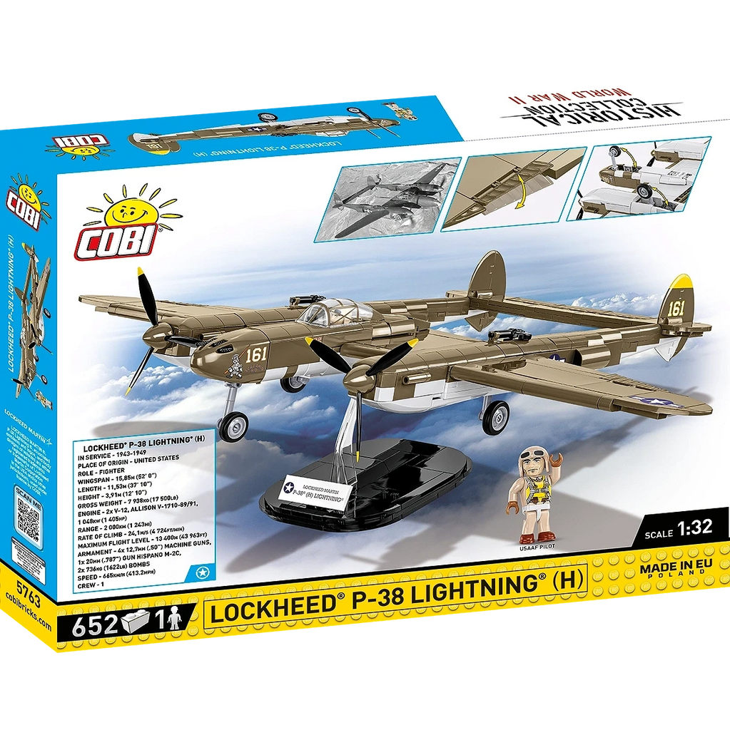 COBI Lockheed P-38h Lightning Aircraft