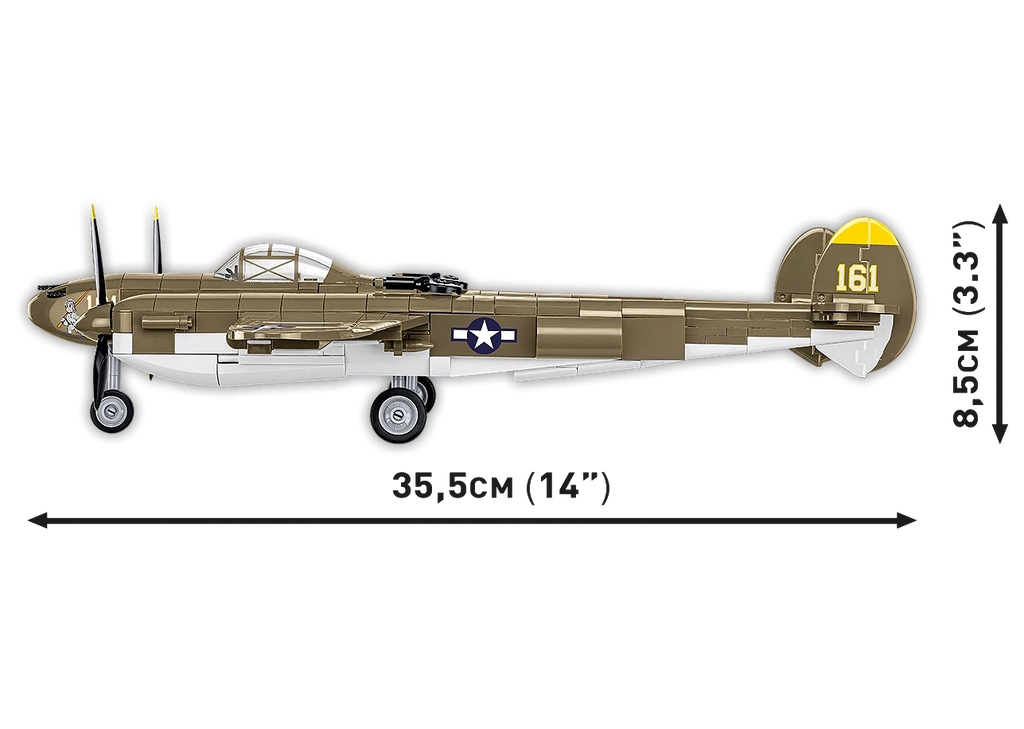 COBI Lockheed P-38h Lightning Aircraft