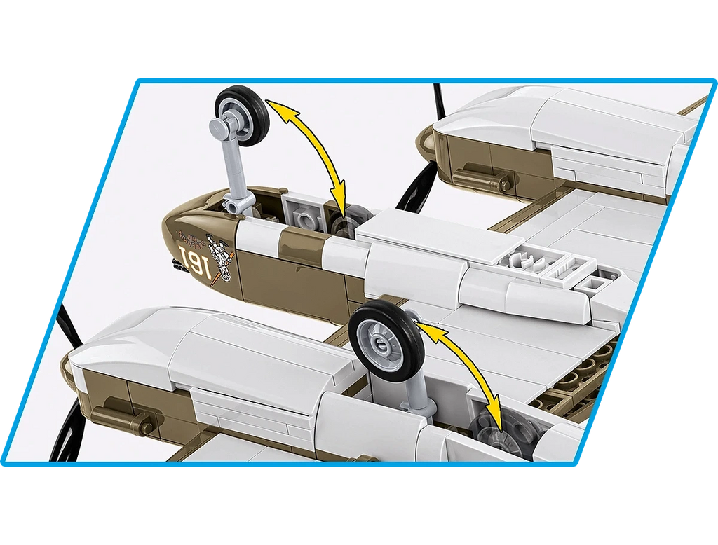 COBI Lockheed P-38h Lightning Aircraft