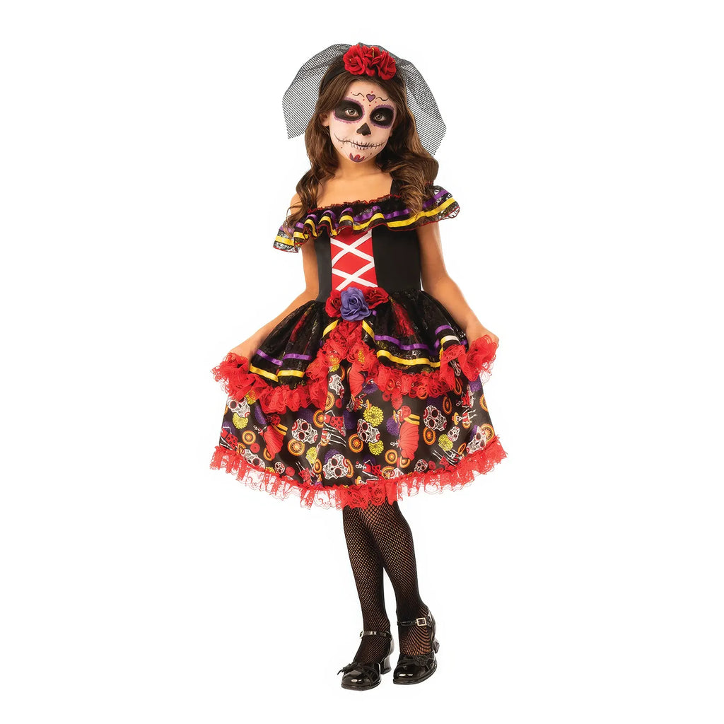 Day of Dead Girl Halloween Costume - TOYBOX Toy Shop