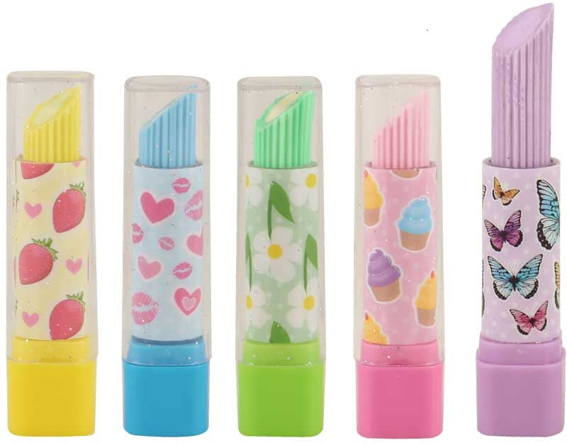 Fun Stationery Eraser Lipstick - Assortment
