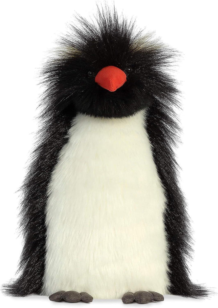 AURORA Luxe Boutique, Theo Rockhopper Penguin 28cm Soft Toy - TOYBOX Toy Shop