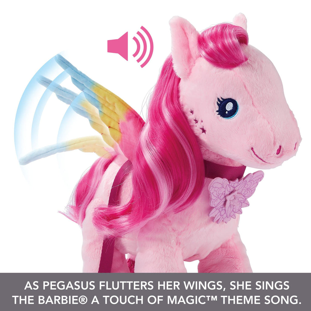 BARBIE Touch of Magic Walk & Flutter Pegasus Plush - TOYBOX Toy Shop