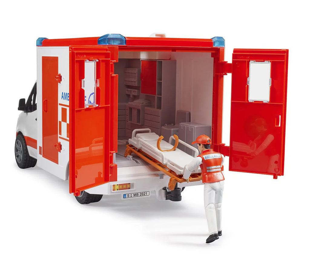 BRUDER 02676 MB Sprinter Ambulance with Driver - TOYBOX Toy Shop