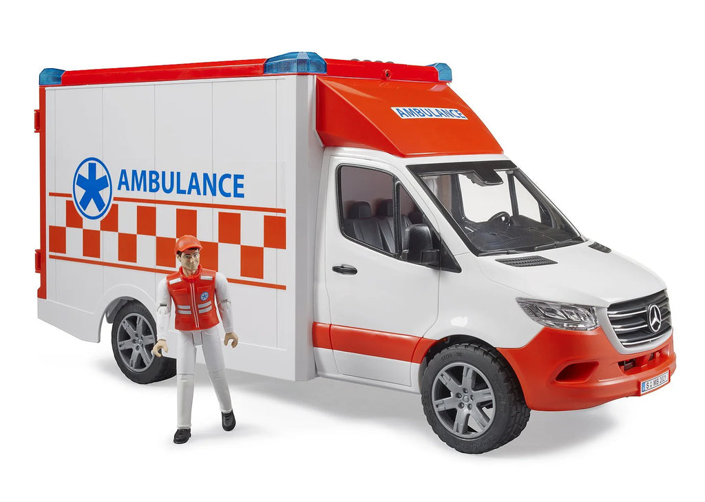 BRUDER MB Sprinter Ambulance with Driver - TOYBOX Toy Shop
