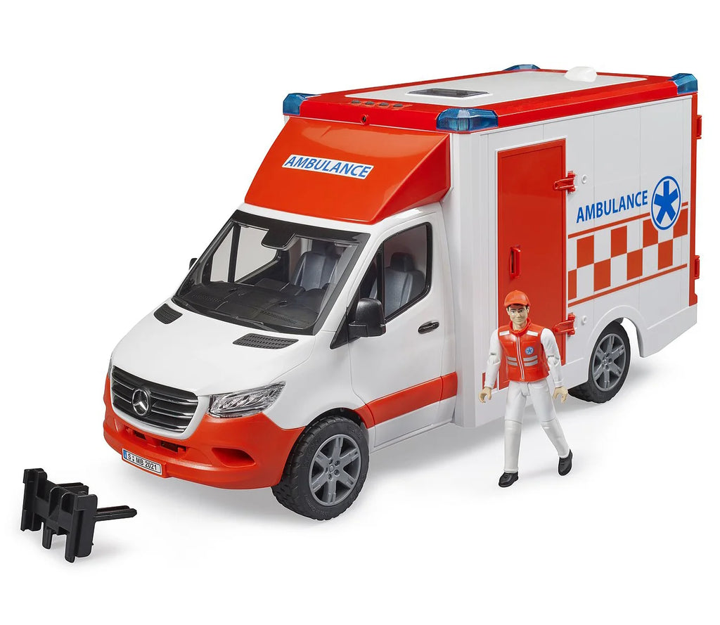 BRUDER MB Sprinter Ambulance with Driver - TOYBOX Toy Shop