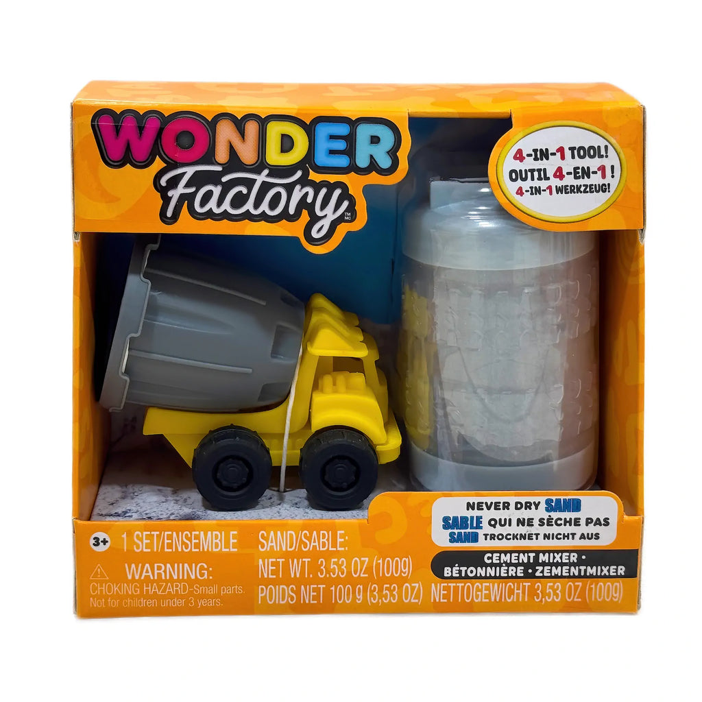 Wonder Factory Never Dry Sand Construction Trucks - Assorted