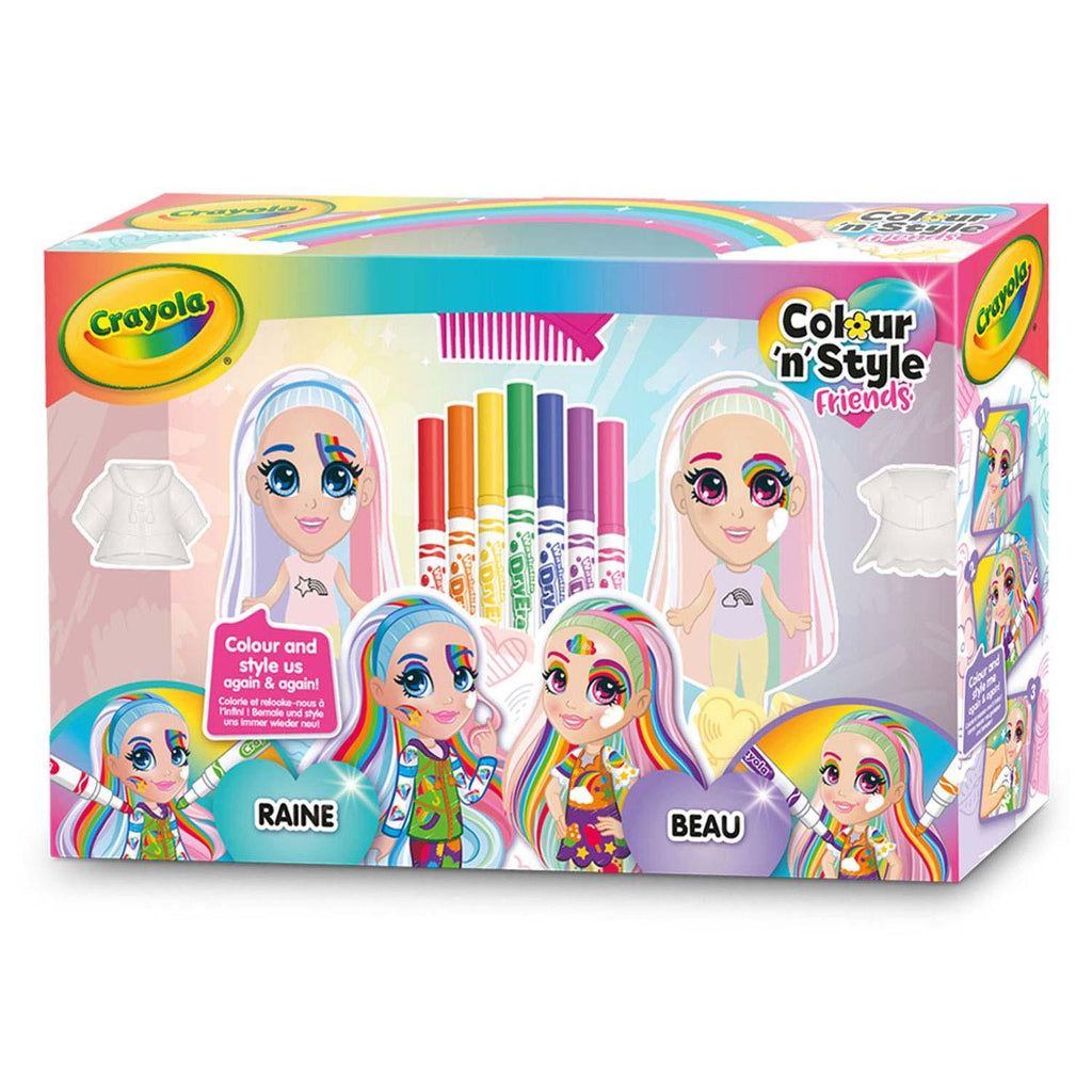 CRAYOLA Color n' Style Rainbow Twins Colouring Playset - TOYBOX