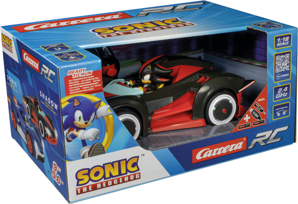 Carrera RC 2.4 GHz Sonic The Hedgehog Team Sonic Shadow 1:20 Scale Car - TOYBOX Toy Shop