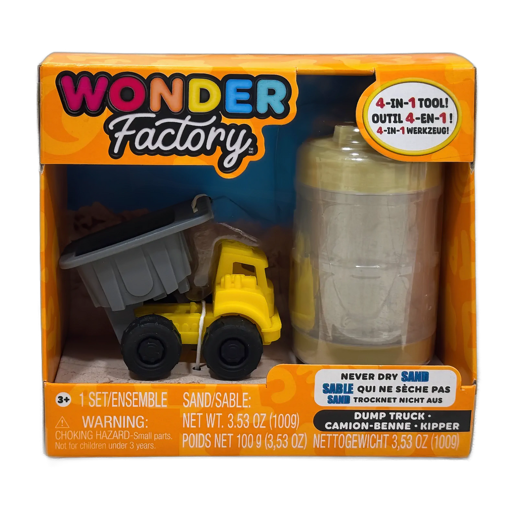 Wonder Factory Never Dry Sand Construction Trucks - Assorted