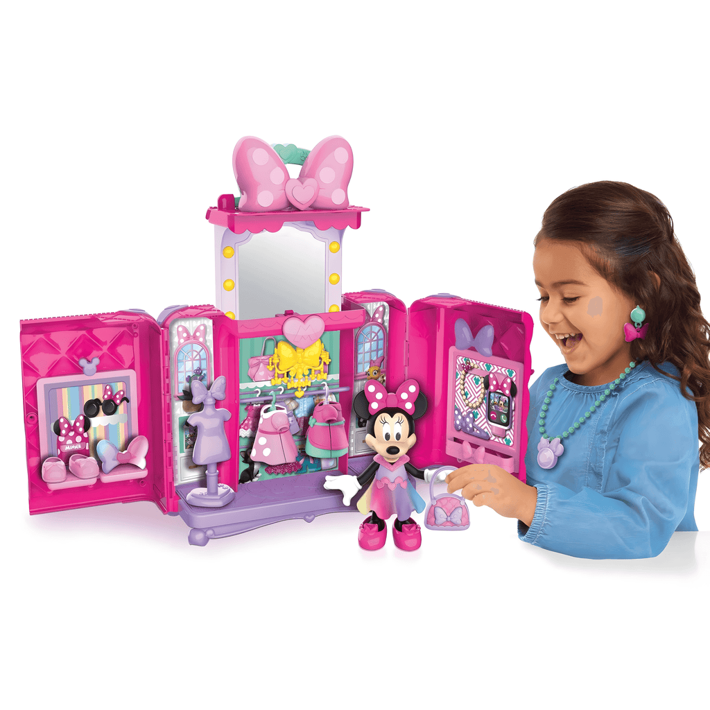 Disney Junior Minnie Mouse Sweet Reveals Glam & Glow Doll Playset - TOYBOX
