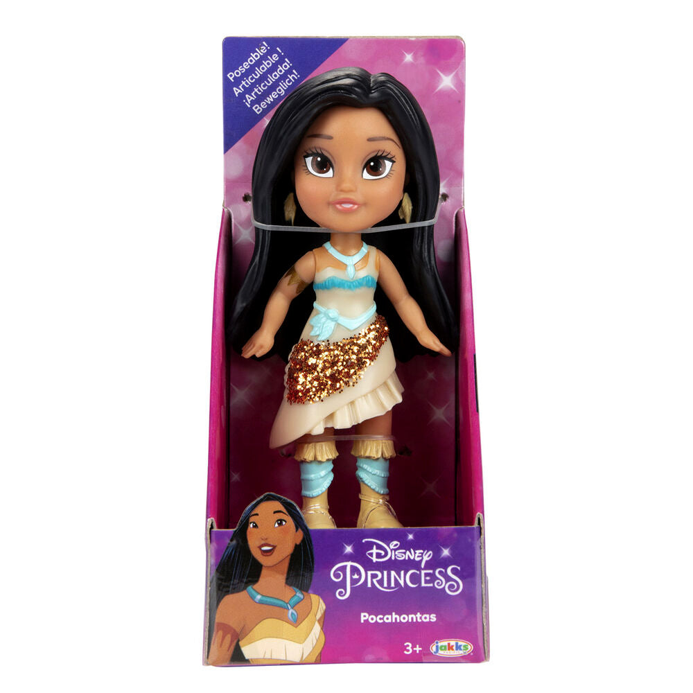 Disney Princess Mini Glitter Doll 8cm - Assorted - TOYBOX Toy Shop