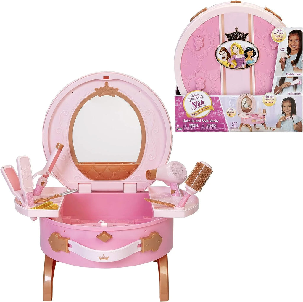 Disney Princess Style Collection Travel Light-Up Vanity Set - TOYBOX Toy Shop