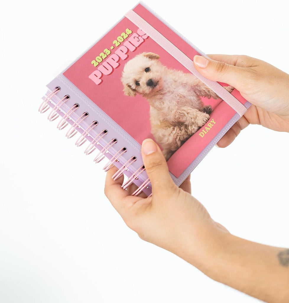 Dogs 2023/2024 Academic Diary Day To Page 11 Months - TOYBOX Toy Shop