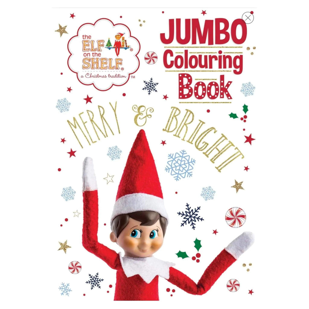 Elf on The Shelf Jumbo Christmas Colouring Book - TOYBOX