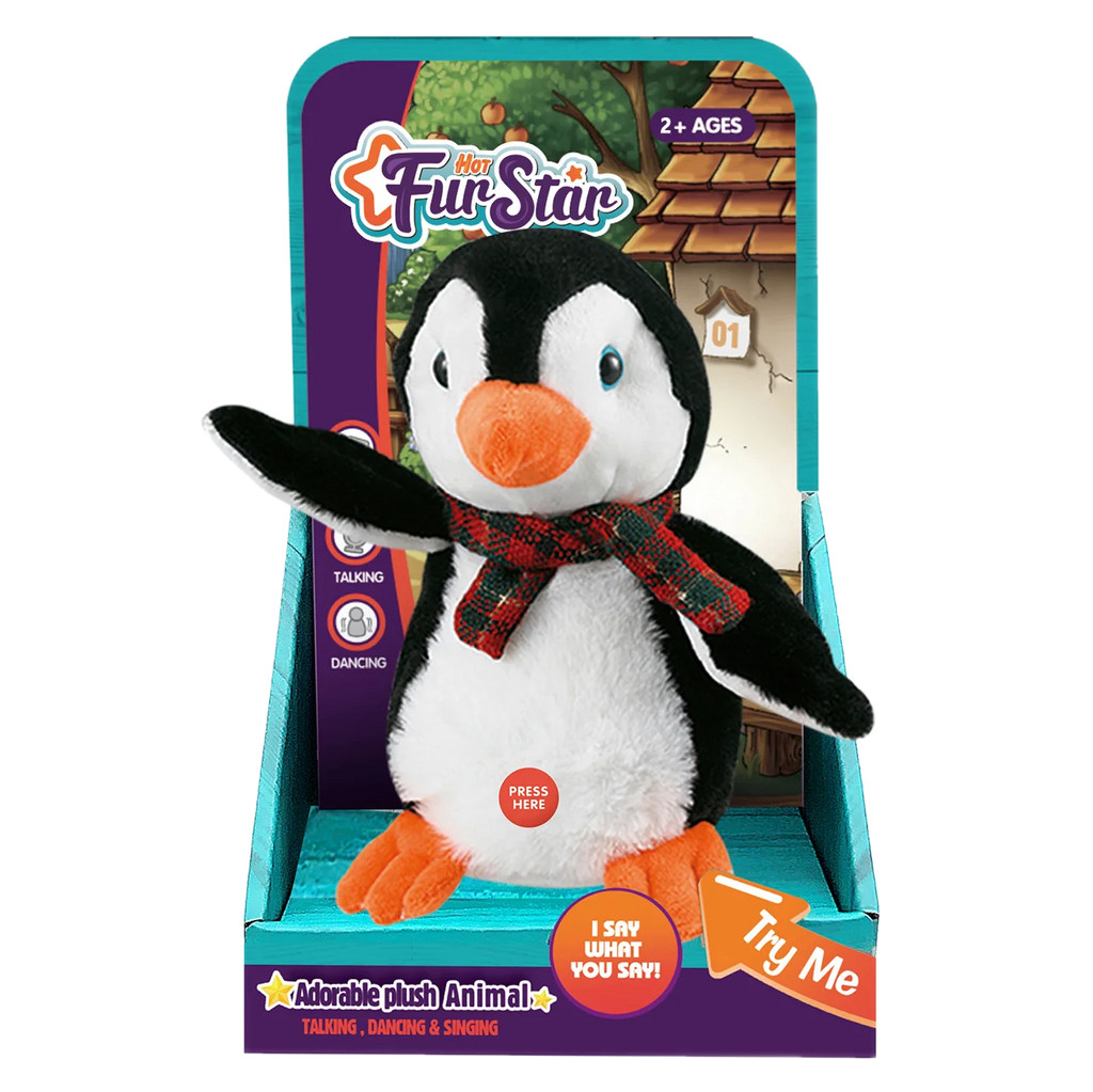 Interactive Penguin Plush Toy, Dancing, Music and Recording - TOYBOX Toy Shop