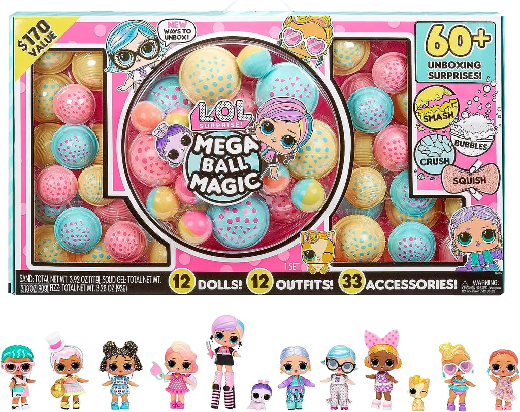 L.O.L. Surprise! MEGA Ball Magic Pack with 60+ Surprises - TOYBOX Toy Shop