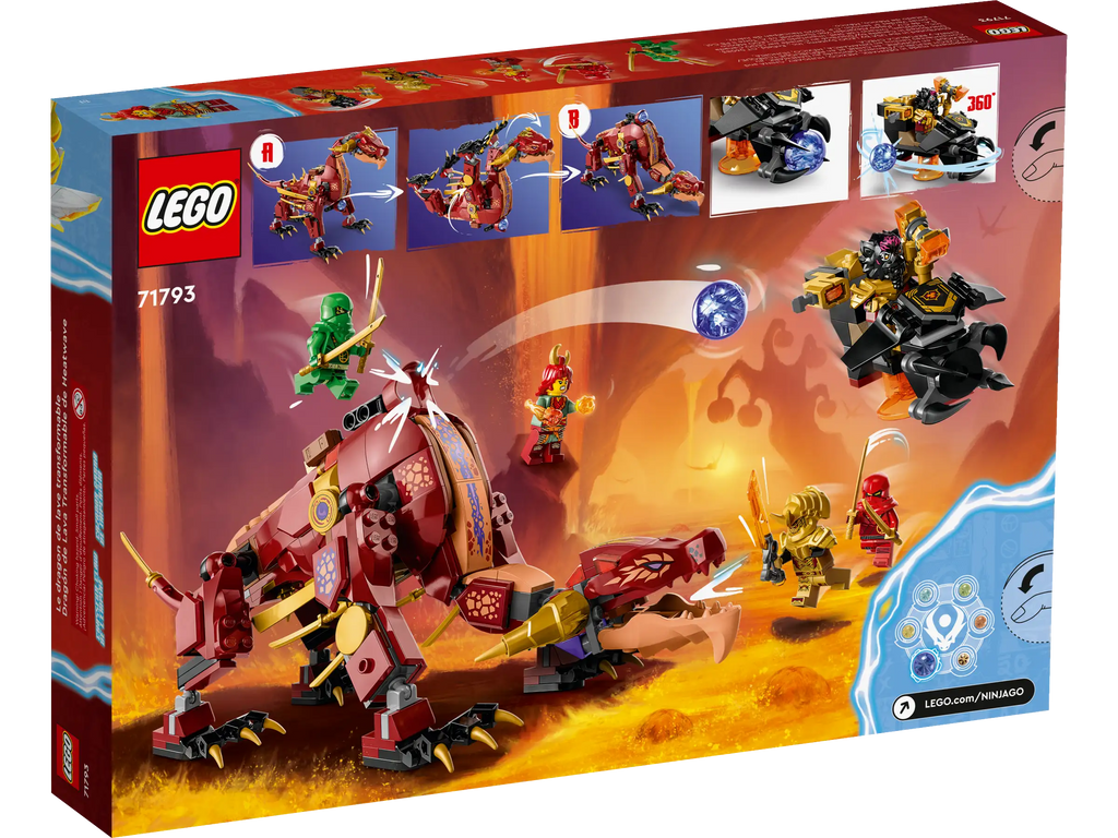 LEGO NINJAGO 71793 Heatwave Transforming Lava Dragon - TOYBOX Toy Shop