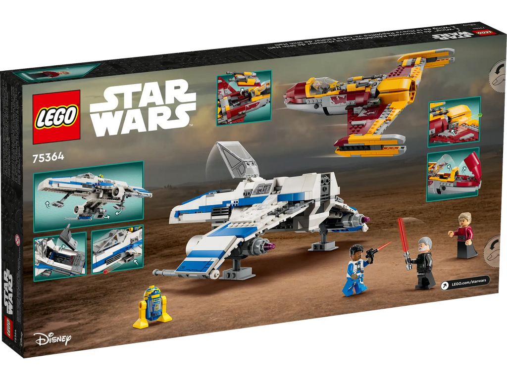 LEGO 75364 STAR WARS New Republic E-Wing vs Shin Hati’s Starfighter - TOYBOX Toy Shop