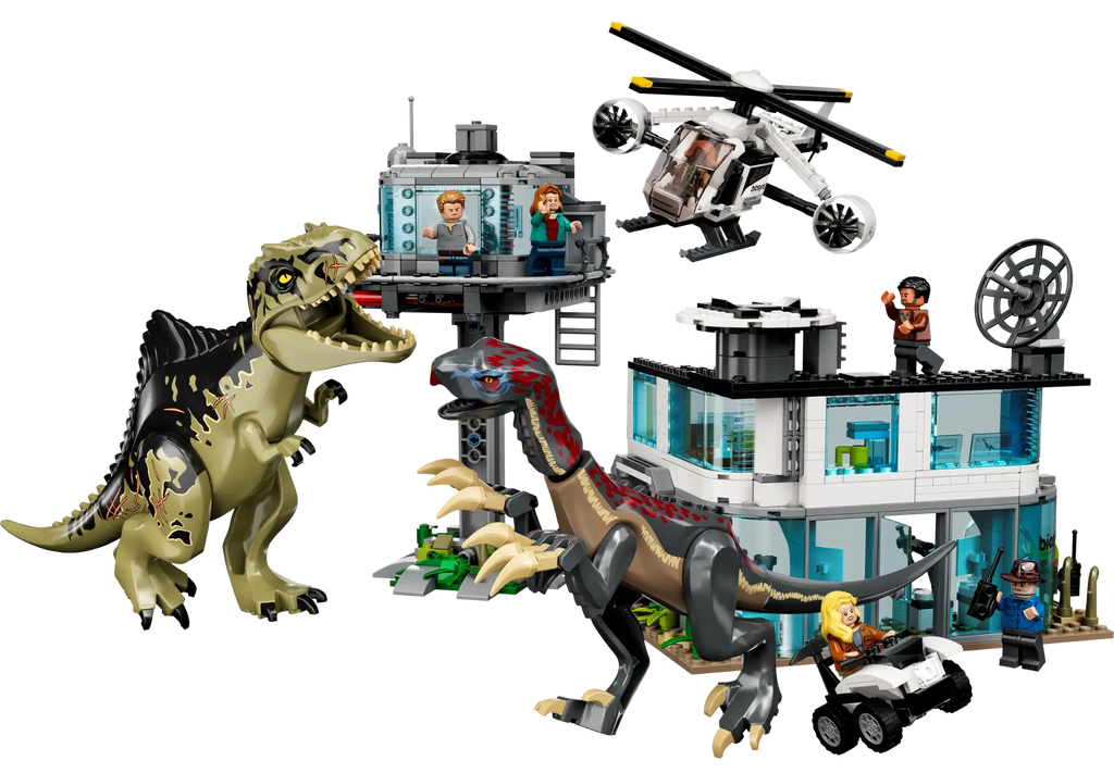 LEGO 76949 JURASSIC WORLD Giganotosaurus & Therizinosaurus Attack - TOYBOX Toy Shop