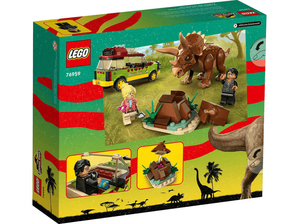 LEGO JURASSIC WORLD 76959 Jurassic Park Triceratops Research - TOYBOX Toy Shop