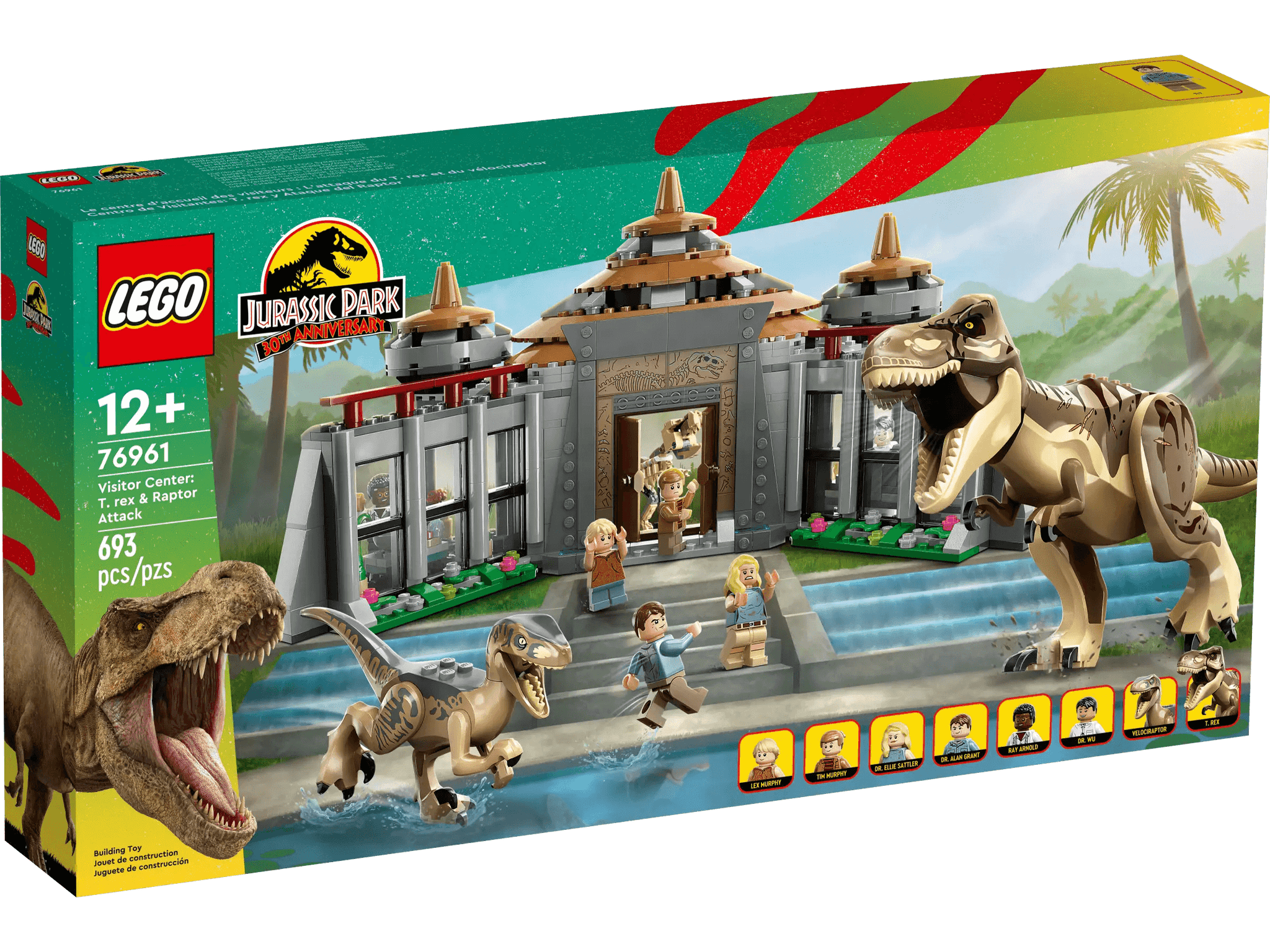 LEGO 76961 Jurassic Park Visitor Center: Rex Raptor Attack