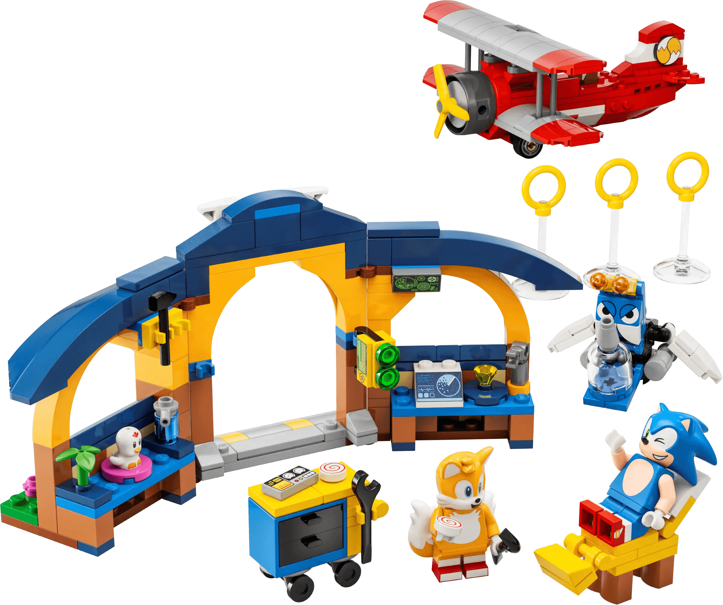 LEGO SONIC THE HEDGEHOG 76991 Sonic Tails Workshop and Tornado Plane TOYBOX