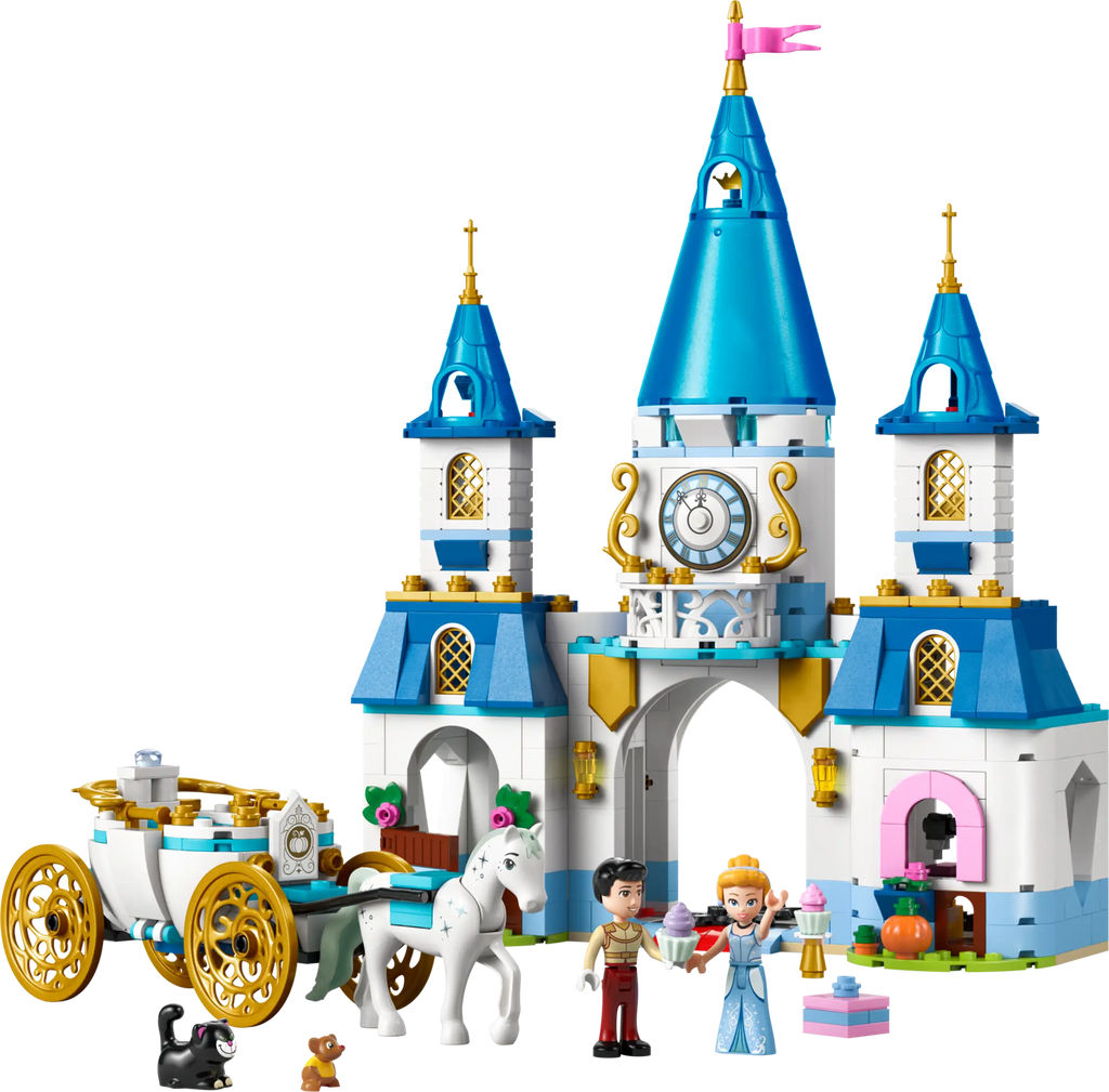 LEGO DISNEY 43275 Cinderella's Castle & Horse Carriage - TOYBOX Toy Shop