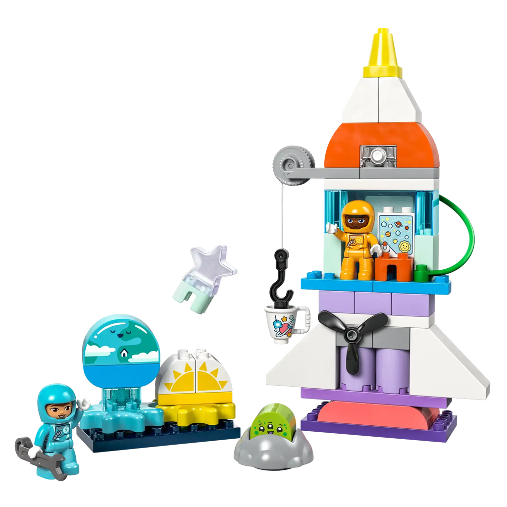 LEGO DUPLO 10422 3-in-1 Space Shuttle for Many Adventures - TOYBOX Toy Shop