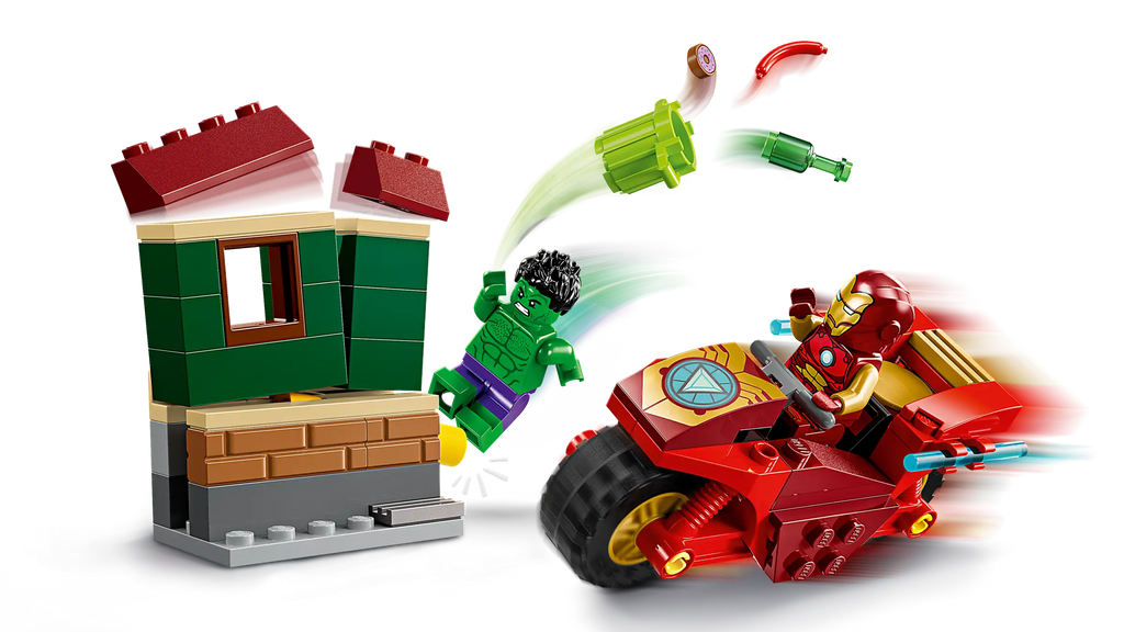 LEGO MARVEL 76287 Iron Man with Bike and The Hulk - TOYBOX Toy Shop