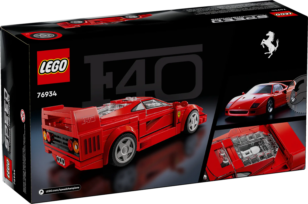 LEGO Speed Champions 76934 Ferrari F40 Supercar - TOYBOX Toy Shop