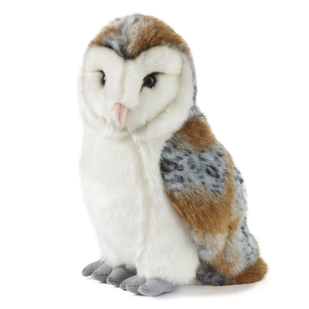 LIVING NATURE Large Barn Owl Soft Toy 25cm - TOYBOX Toy Shop
