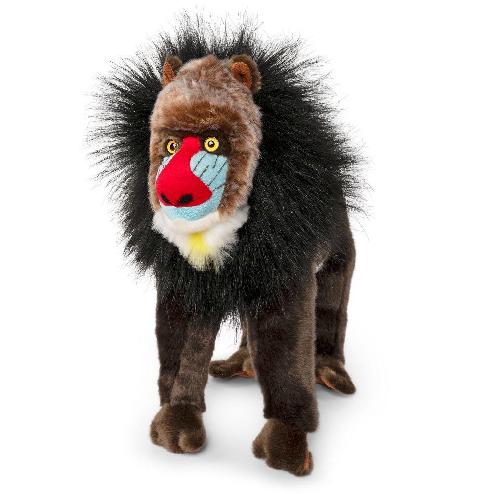 LIVING NATURE Mandrill Soft Toy 25cm - TOYBOX Toy Shop