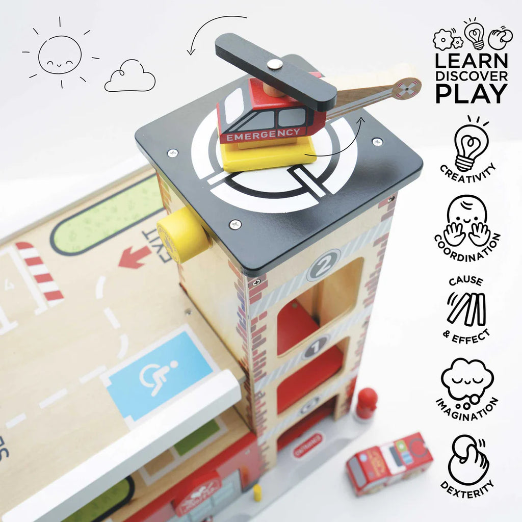 Le Toy Van Fire & Rescue Garage - TOYBOX Toy Shop