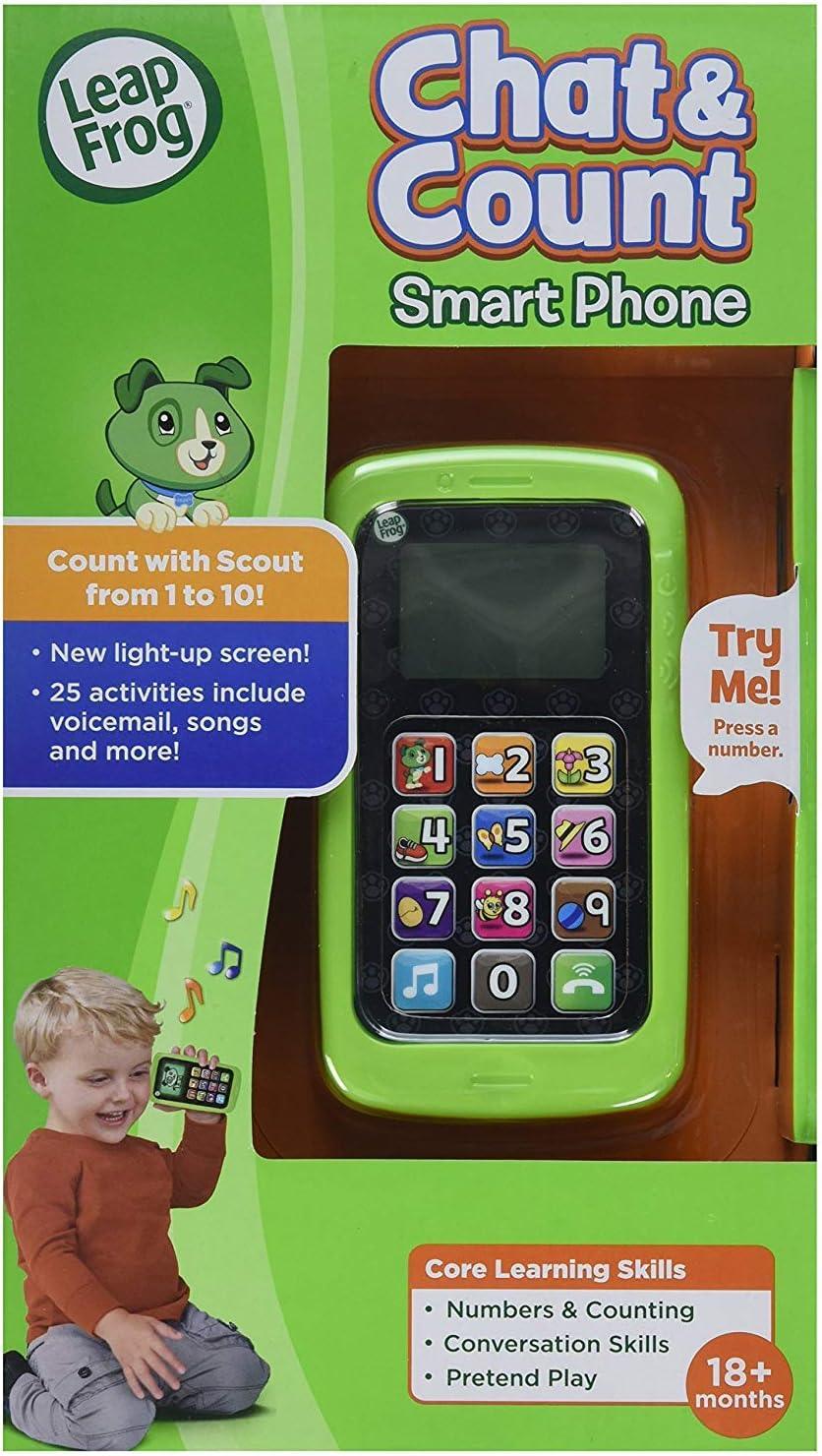 LeapFrog Chat Count Smartphone Scout Refresh, Green – TOYBOX