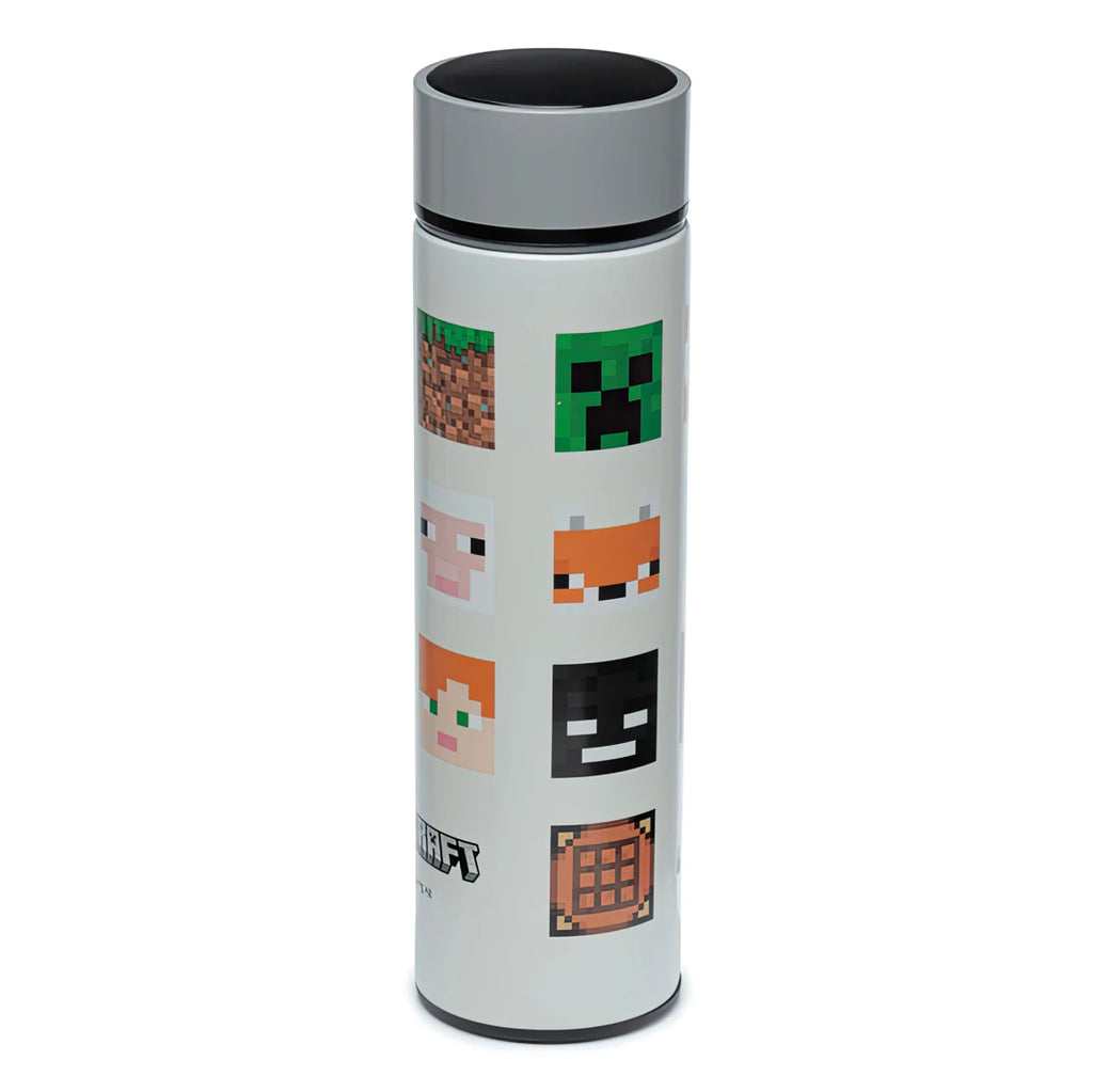 MINECRAFT Thermos Stainless Steel Bottle with Thermometer 450ml - TOYBOX Toy Shop