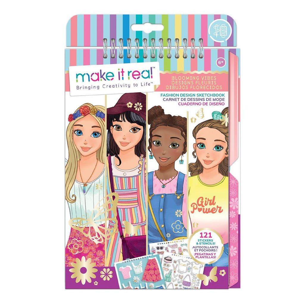Make it Real Blooming Vibes Sketchbook - TOYBOX Toy Shop