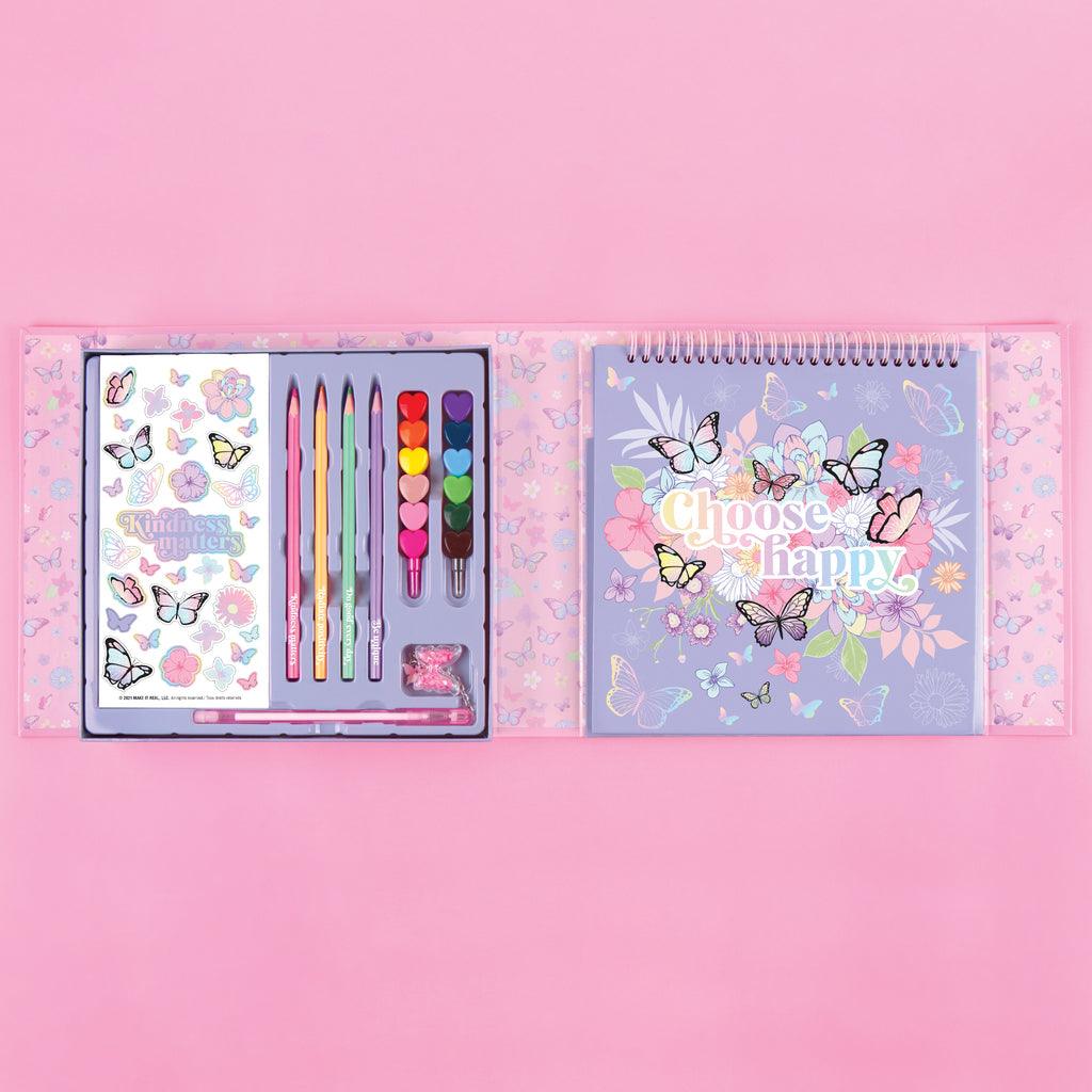 Make it Real 3C4G Butterfly Sketchbook & Drawing Set - TOYBOX Toy Shop