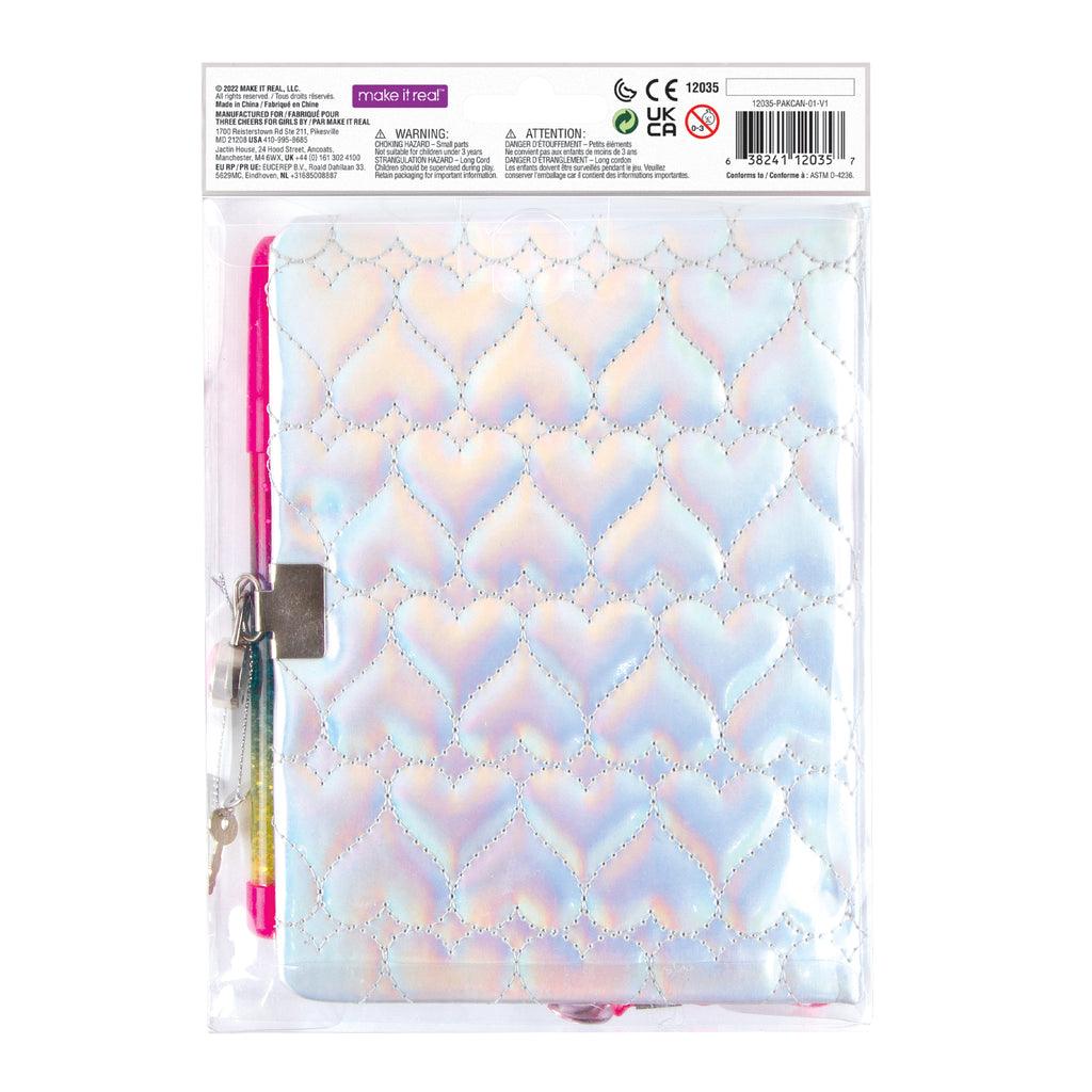 Make it Real 3C4G Quilted Locking Journal & Pen - TOYBOX Toy Shop
