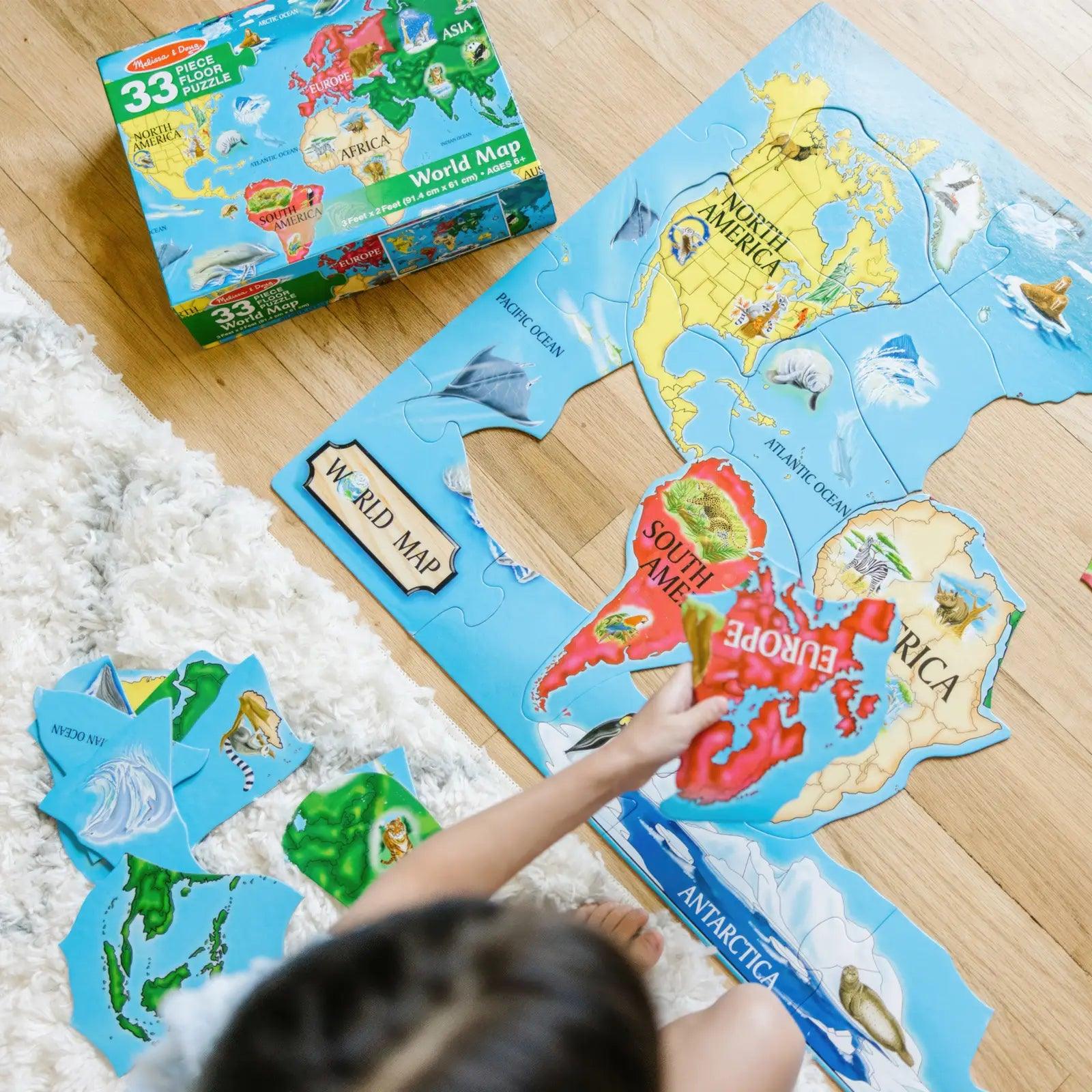 Melissa and doug 2024 jumbo floor puzzles