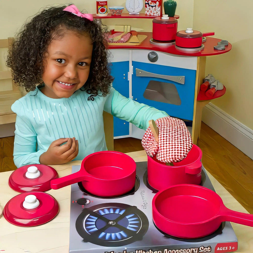 Melissa & Doug 12610 Play Kitchen Accessory Set - Pot & Pans - TOYBOX Toy Shop